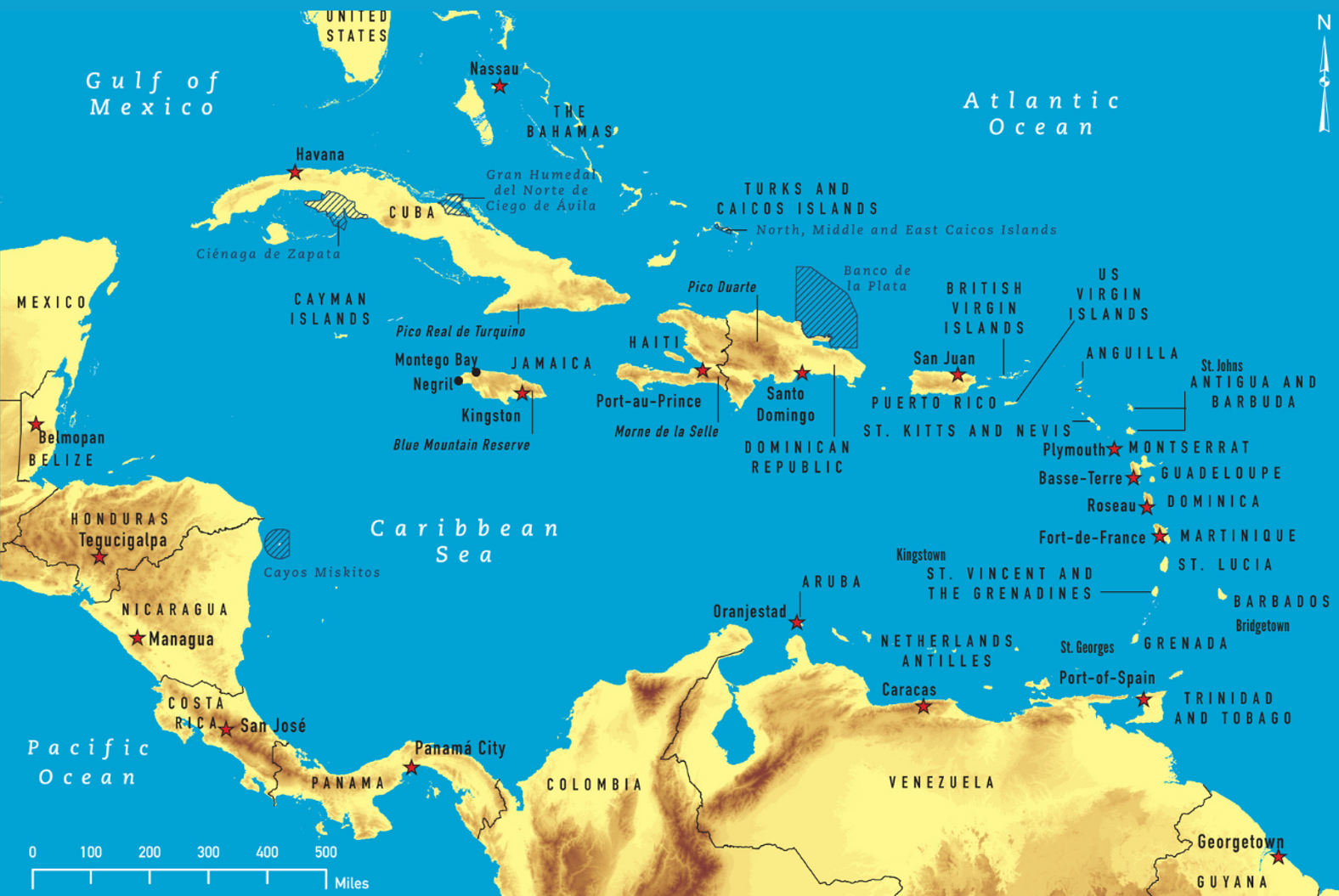 Caribbean map and WIAA community
